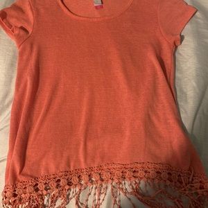 Coral Tassle Shirt